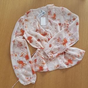 NWT Wilfred Nadine wrap blouse